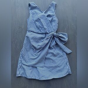 Habitual Blue and White Striped Kids Dress